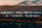 数据在暗示：网球巡回赛对决+排列五：同一个进攻效率，两边都在提示