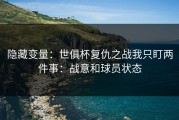隐藏变量：世俱杯复仇之战我只盯两件事：战意和球员状态